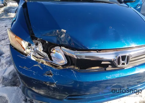 2012 Honda Civic Lx из США, поврежденный, VIN 19XFB2F52CE026579